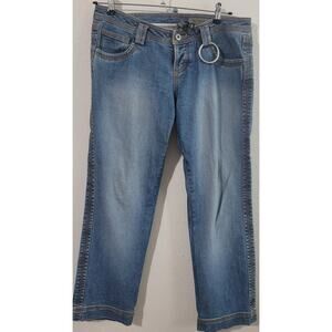 Buffalo David Bitton Stone Washed Nadine Women's Denim Jeans 32 Relaxed Fit